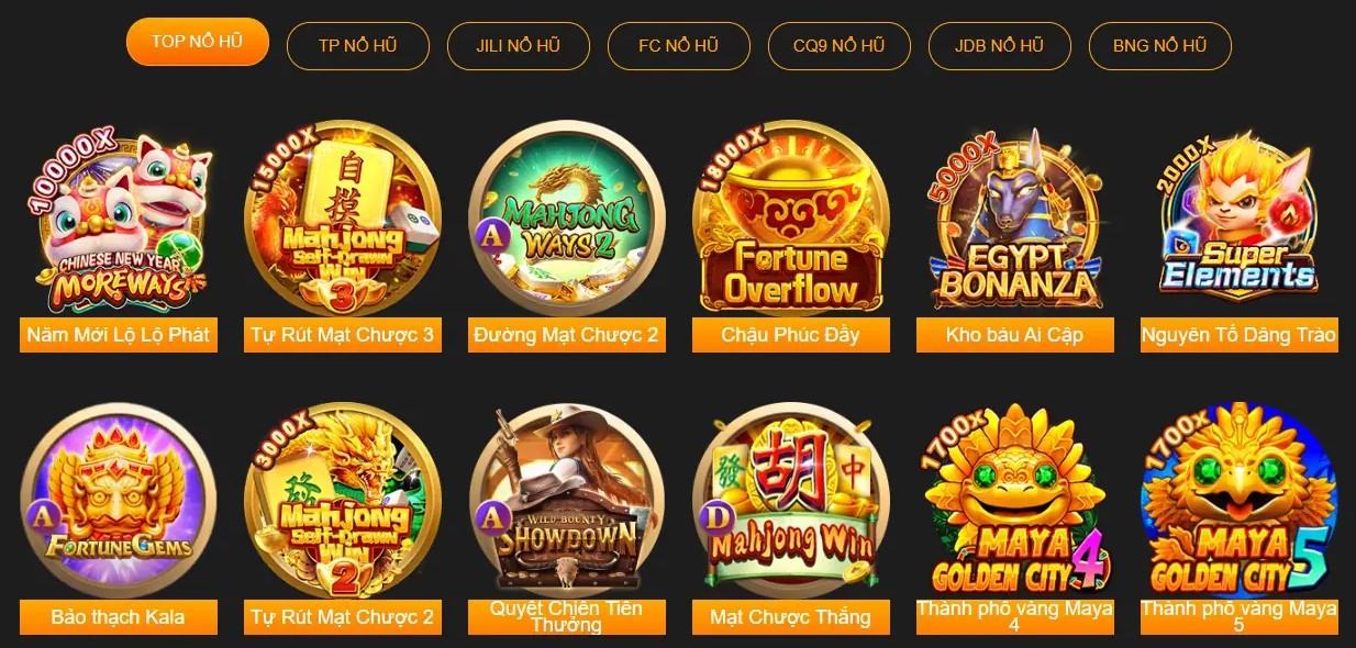 kho trò chơi nổ hũ 89bet